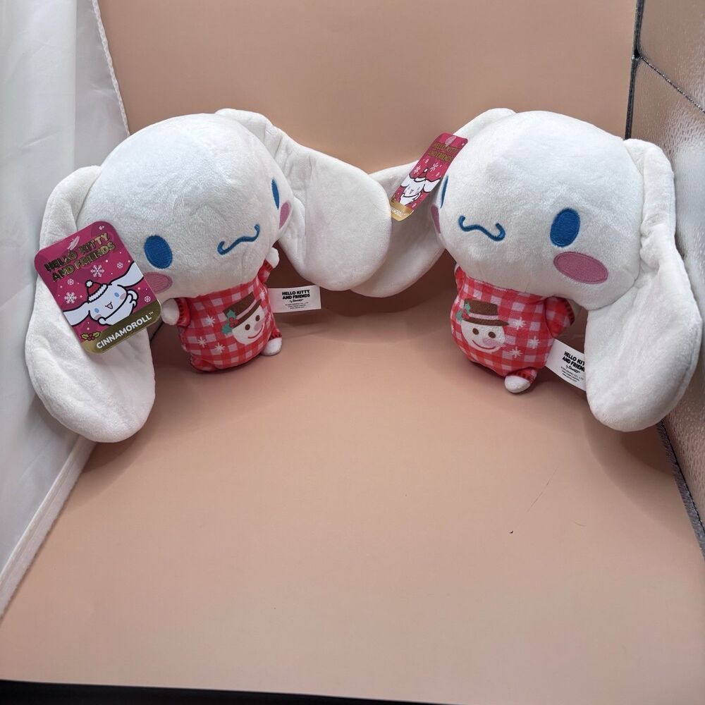 Sanrio Cinnamorol 7" Stuffed Christmas Plush Hello Kitty Friends 2024 Limited Ed